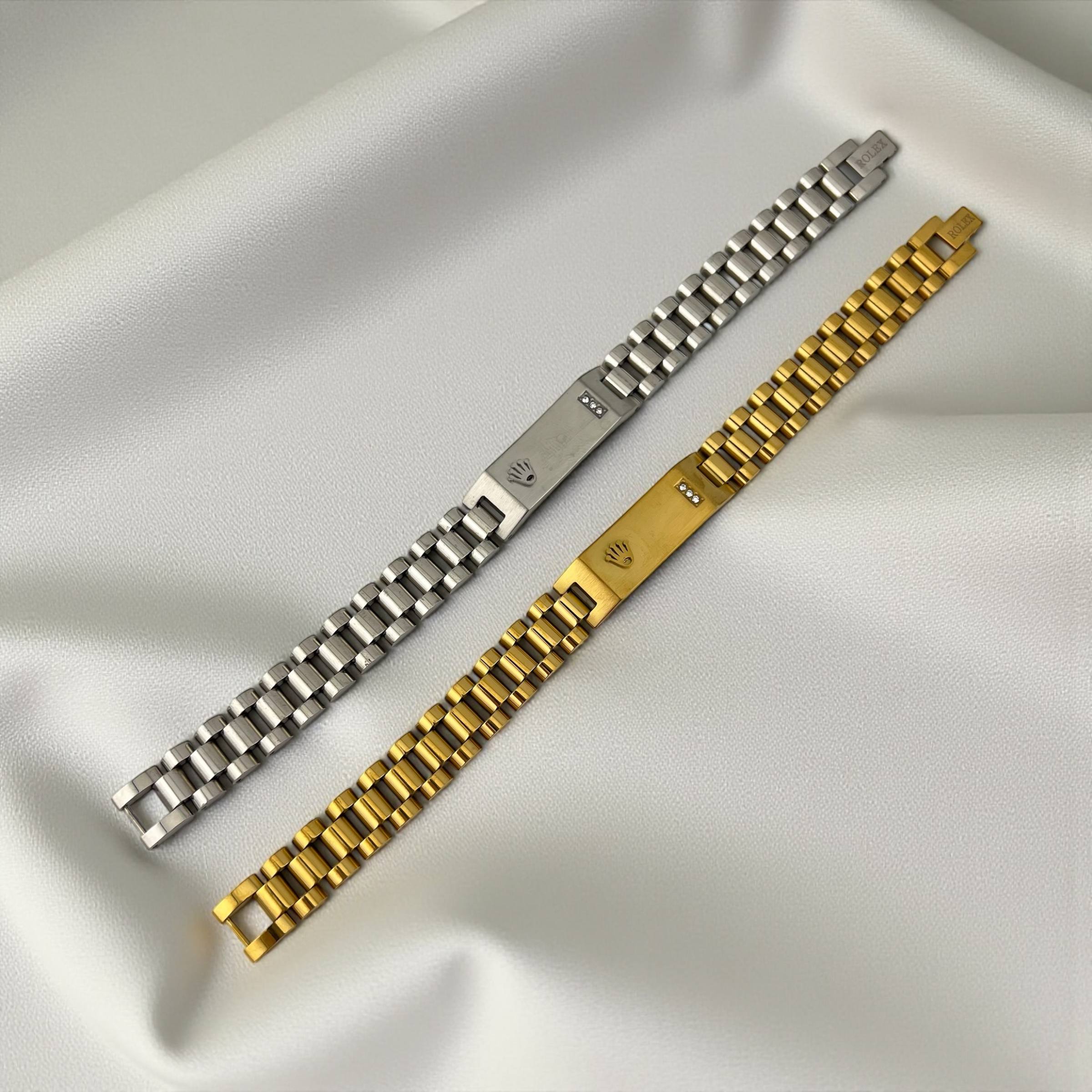 Rolex Crown Emblem Link Bracelet