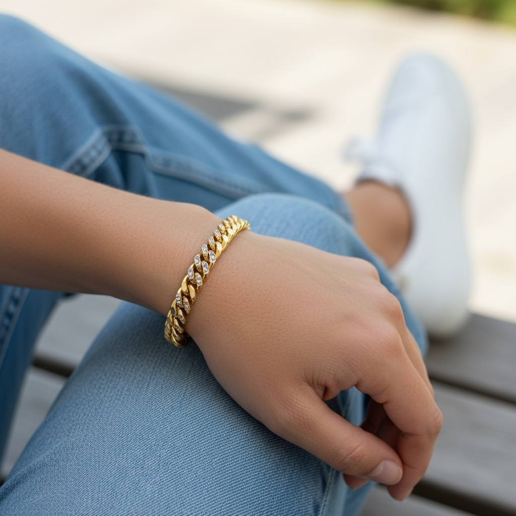 chain Bracelet with stones ✨
