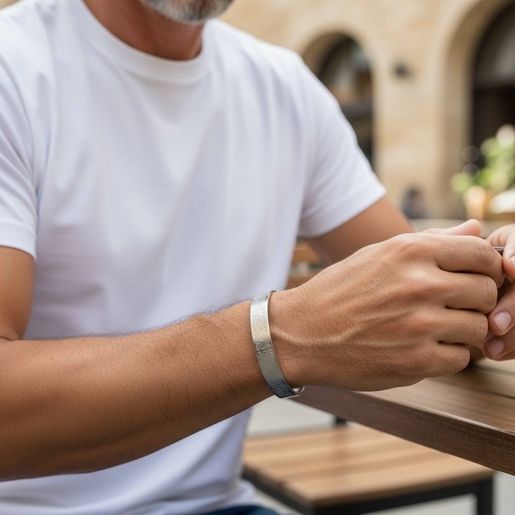 Ayat al-Kursi Engraved Cuff Bracelet