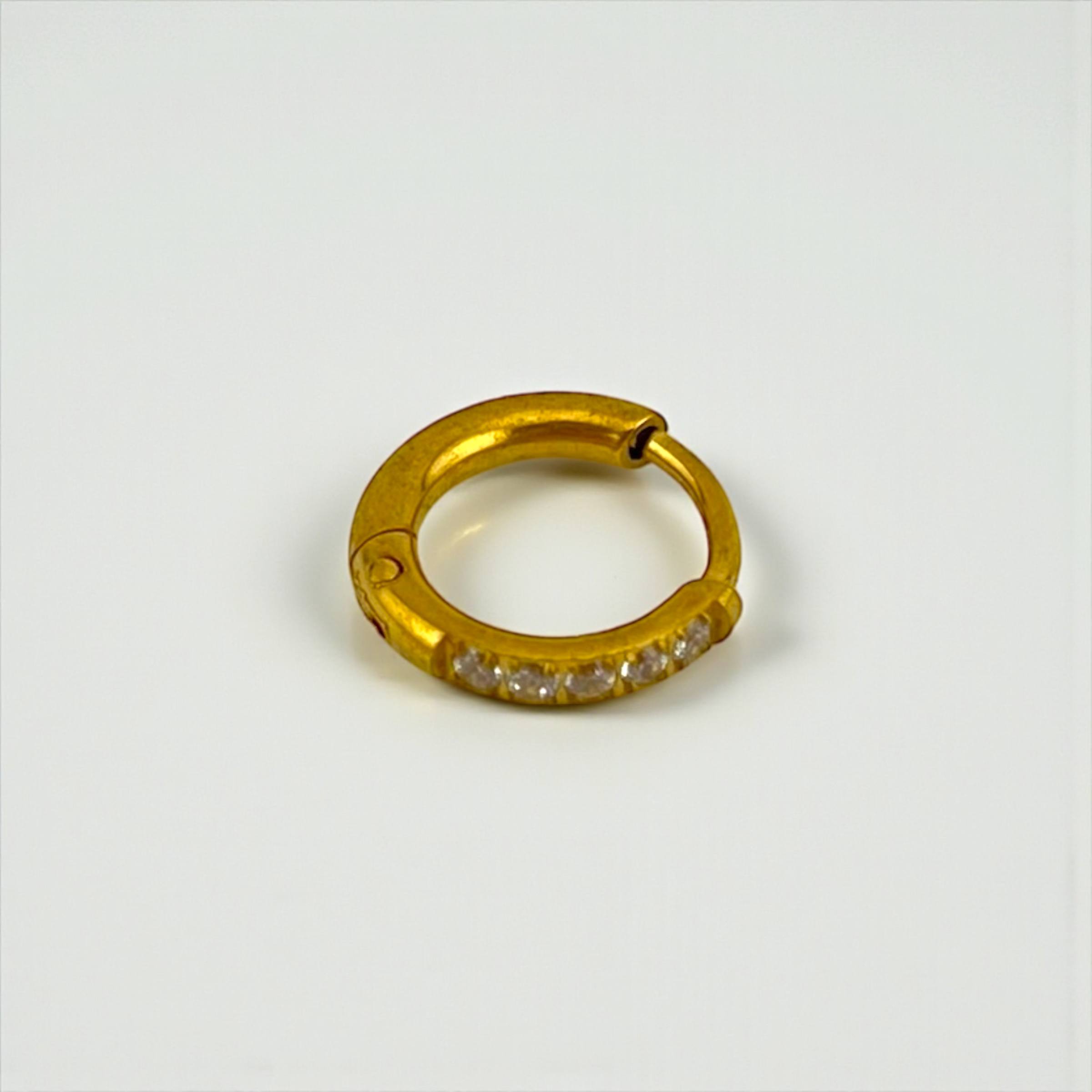 Crystal Ear Piercing Gold & Silver (4 Sizes)