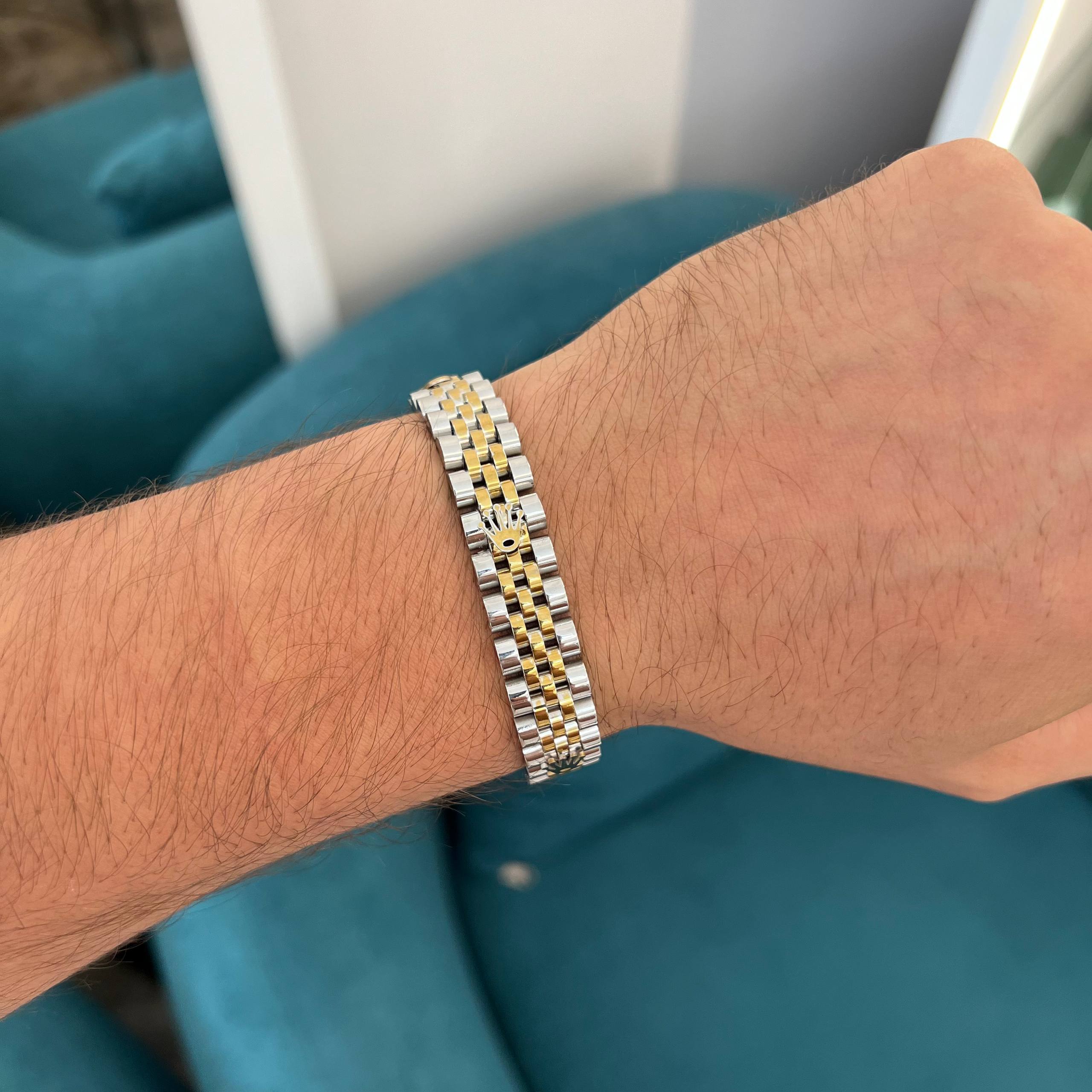 👑 Rolex Stainless Steel Bracelet –Accent Edition