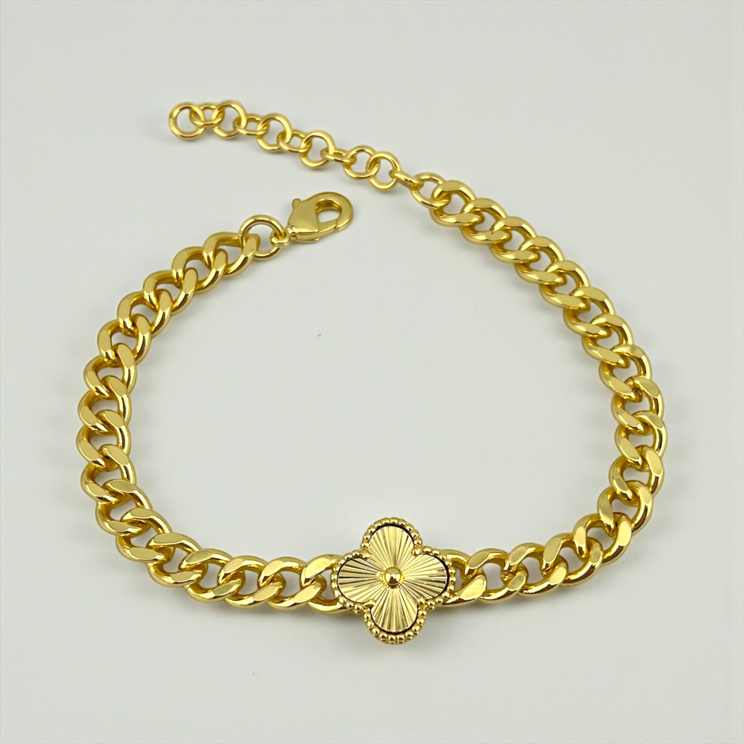 thin chain vancleef bracelet