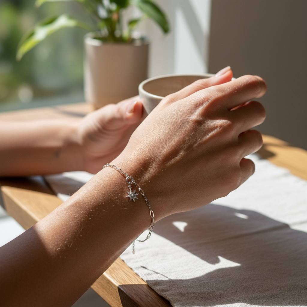 silver 925 North Star Silver Bracelet ✨