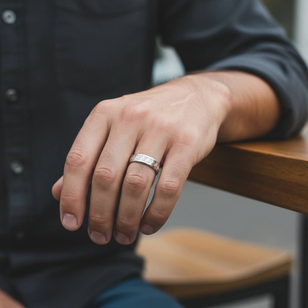 Silver 925 versace Ring