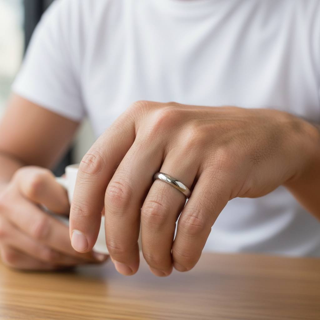 wedding ring Classic Dome Band Ring – Gold & Silver