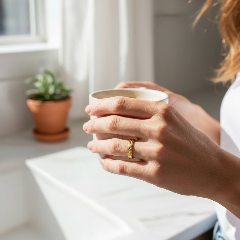 wedding ring Arabesque Shine Band β Gold