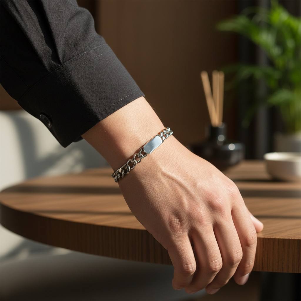 Cuban Chain Bracelet – Gold & Silver