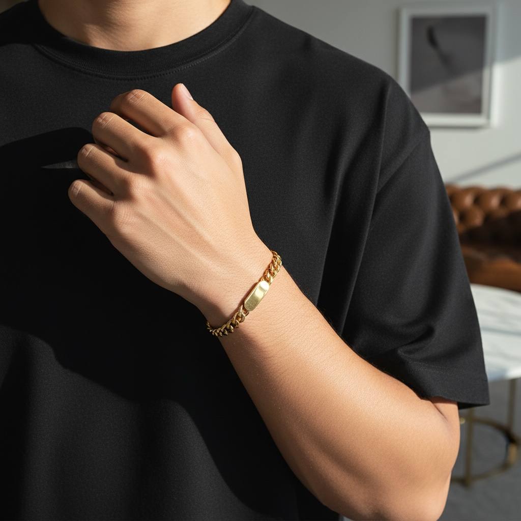 Cuban Chain Bracelet – Gold & Silver