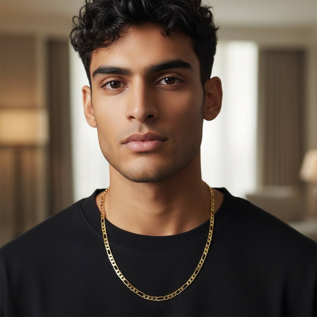 Classic Figaro Chain Necklace 💛✨