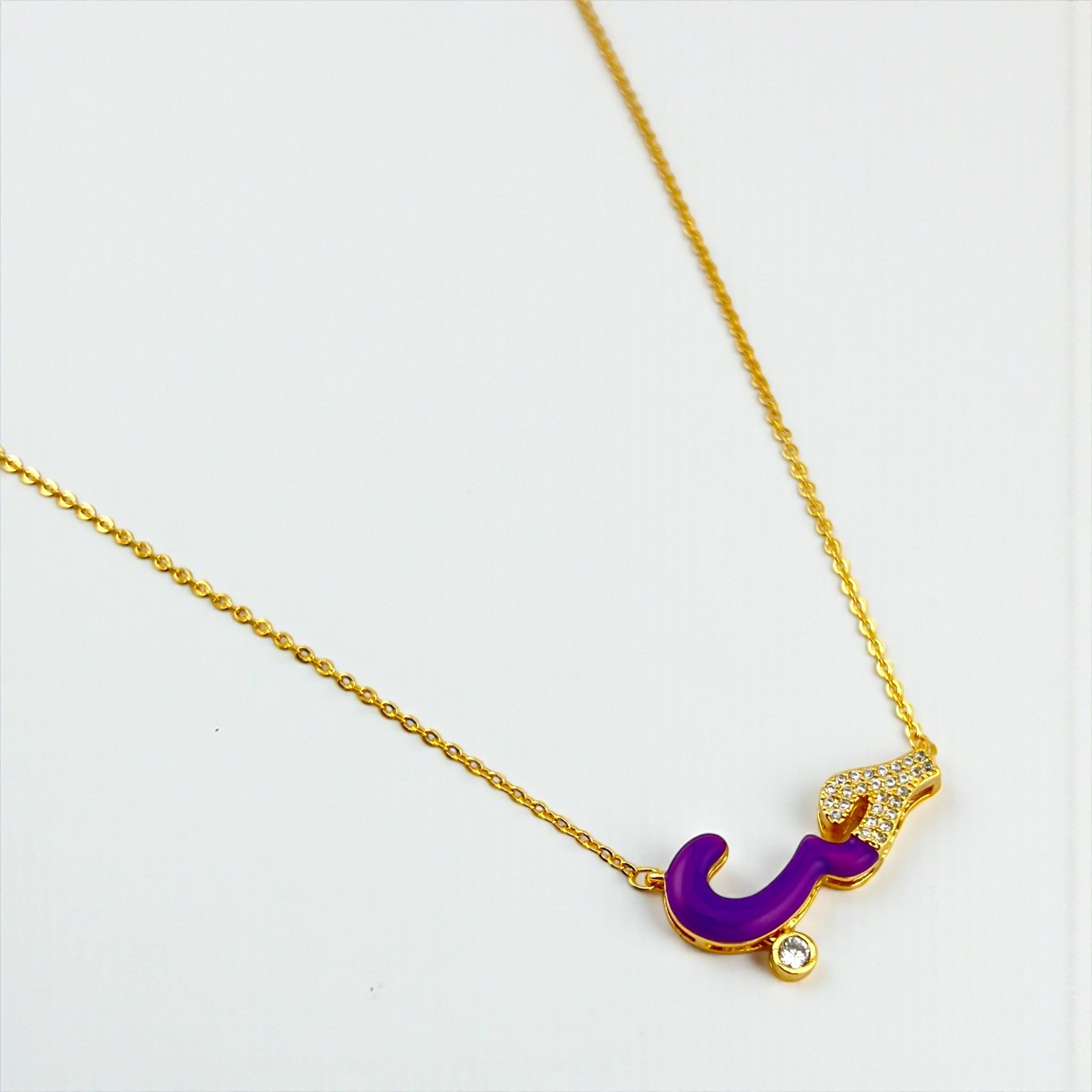 Hob “Love” Enamel & Crystal Necklace 🤍✨