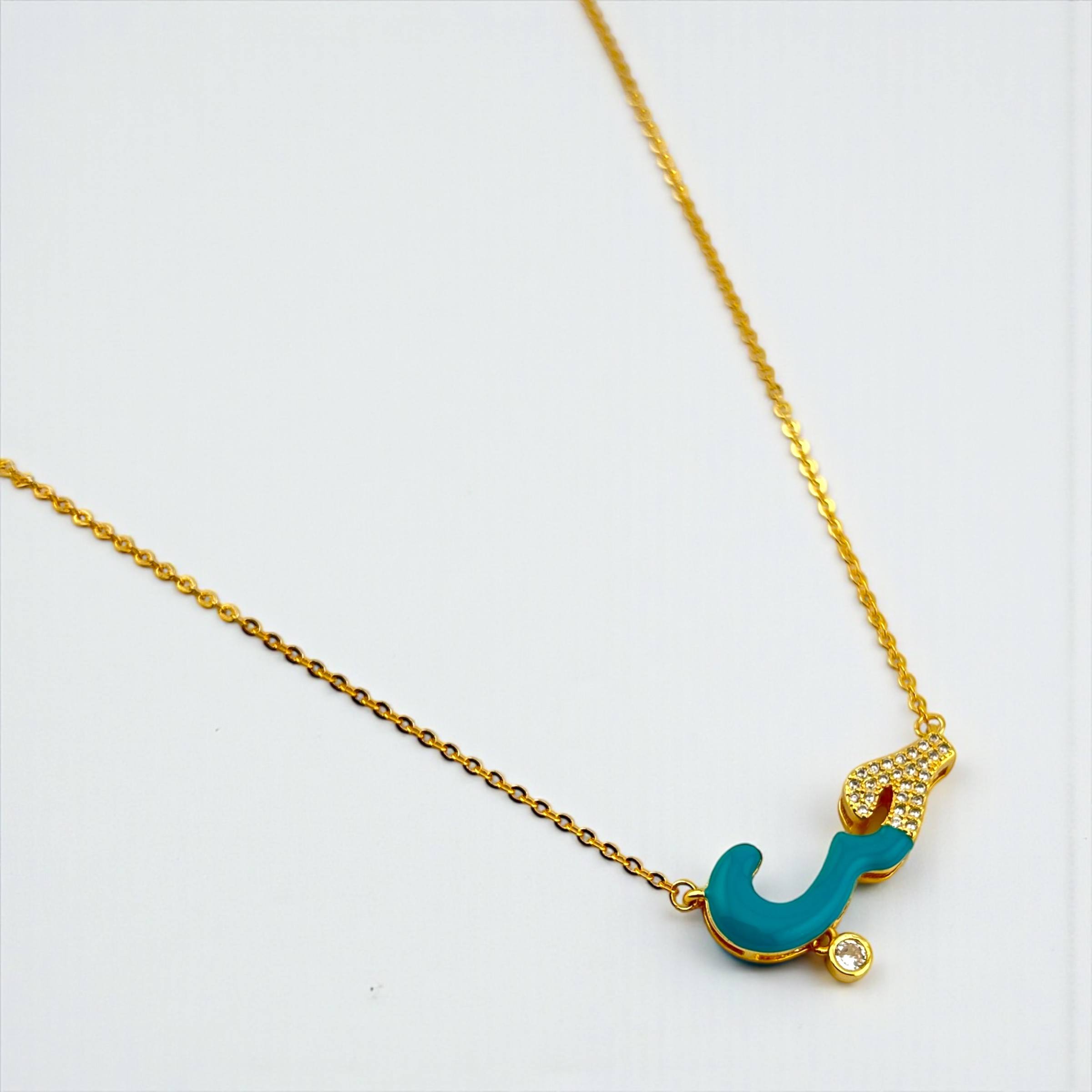 Hob “Love” Enamel & Crystal Necklace 🤍✨