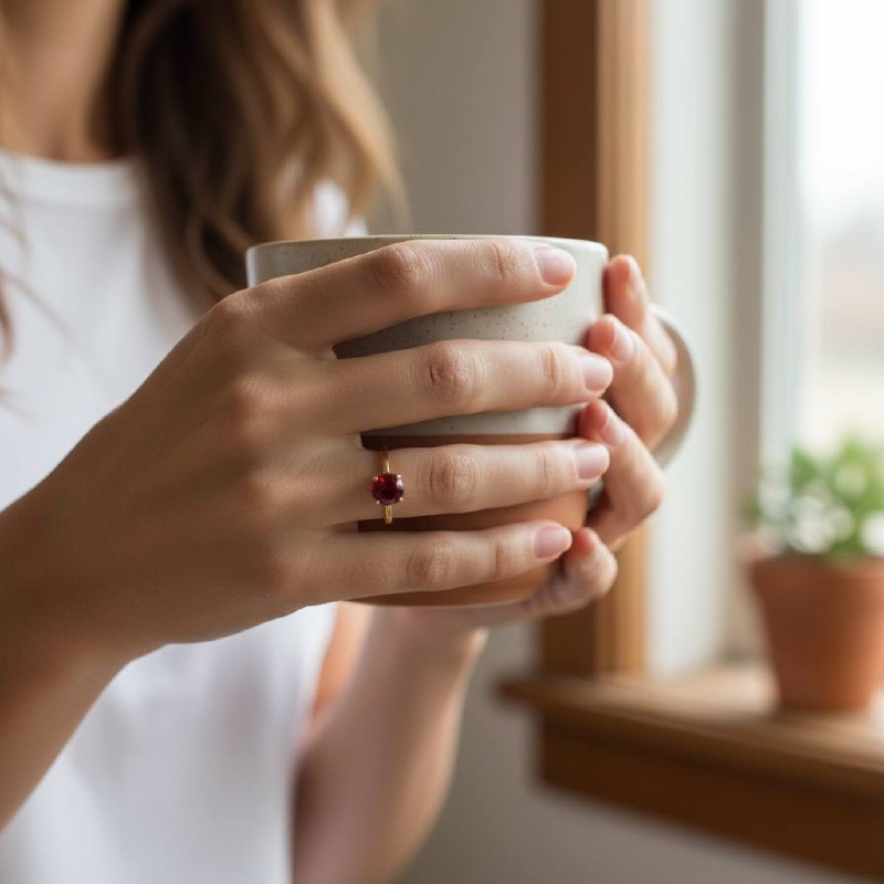 Aura solitaire Ring – Gold