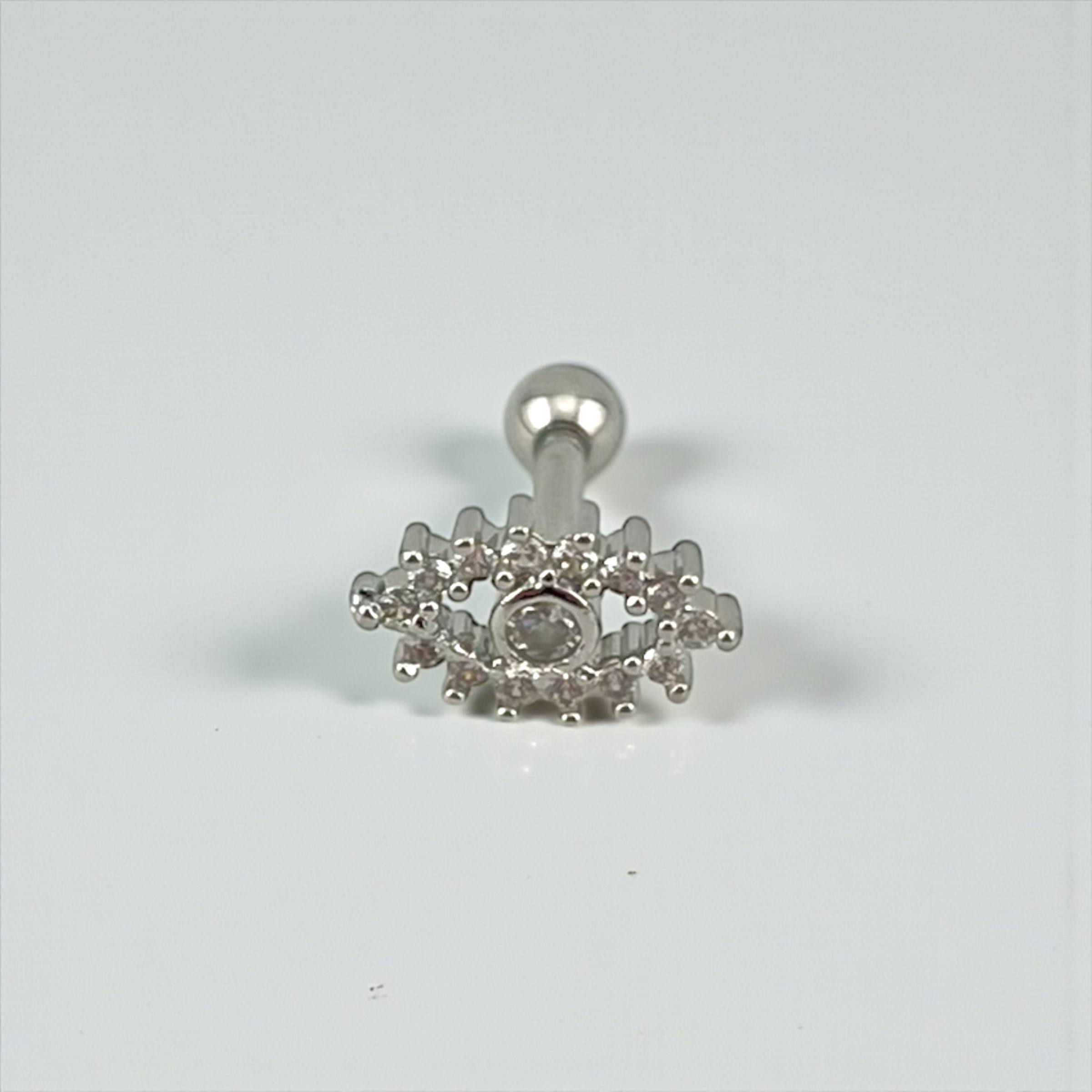 Sparkling Evil Eye Cartilage piercing👁✨