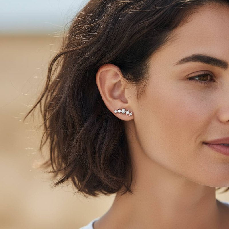 Ice Star Piercing ā Silver Sparkle