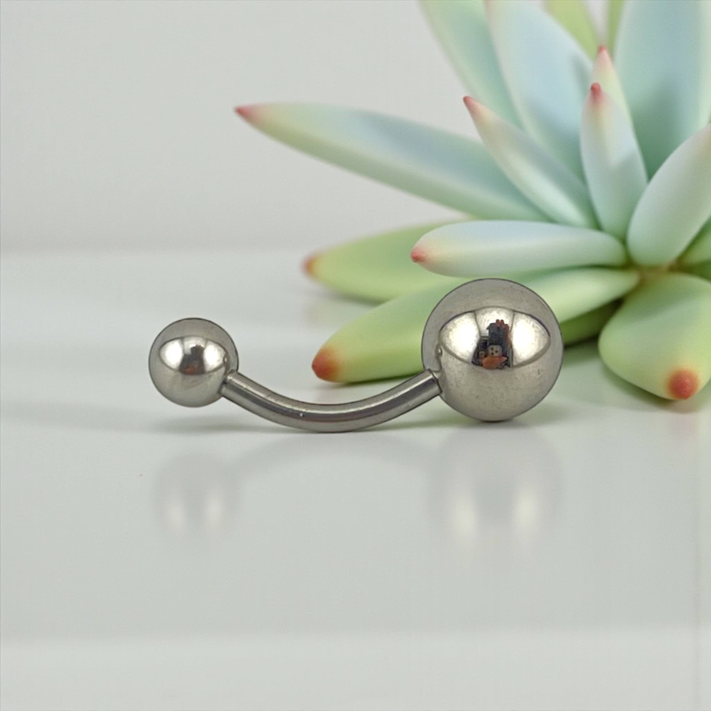 πͺοΈ SleekSteel Belly Piercing β Polished Perfection