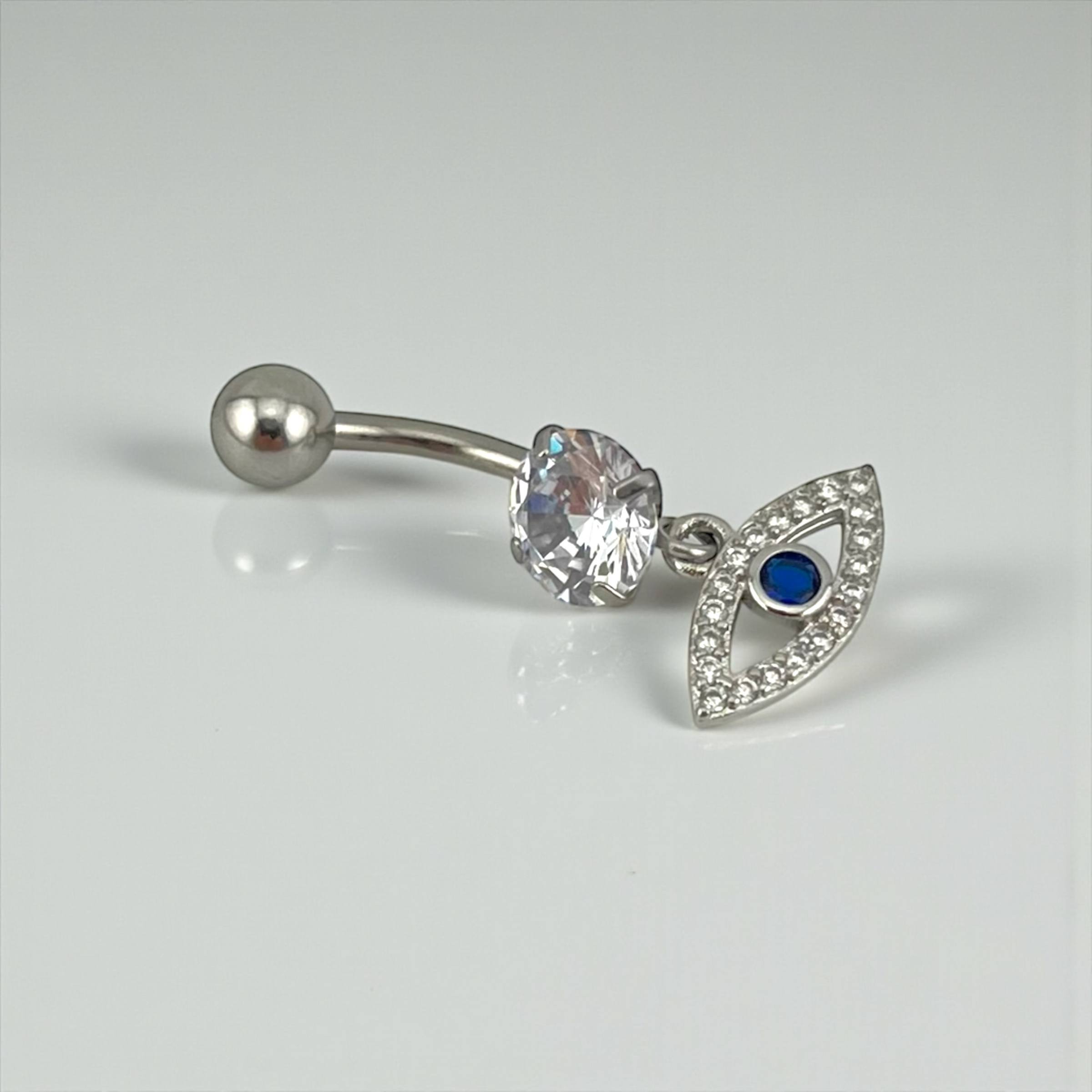 Evil Eye Spark Belly Piercing
