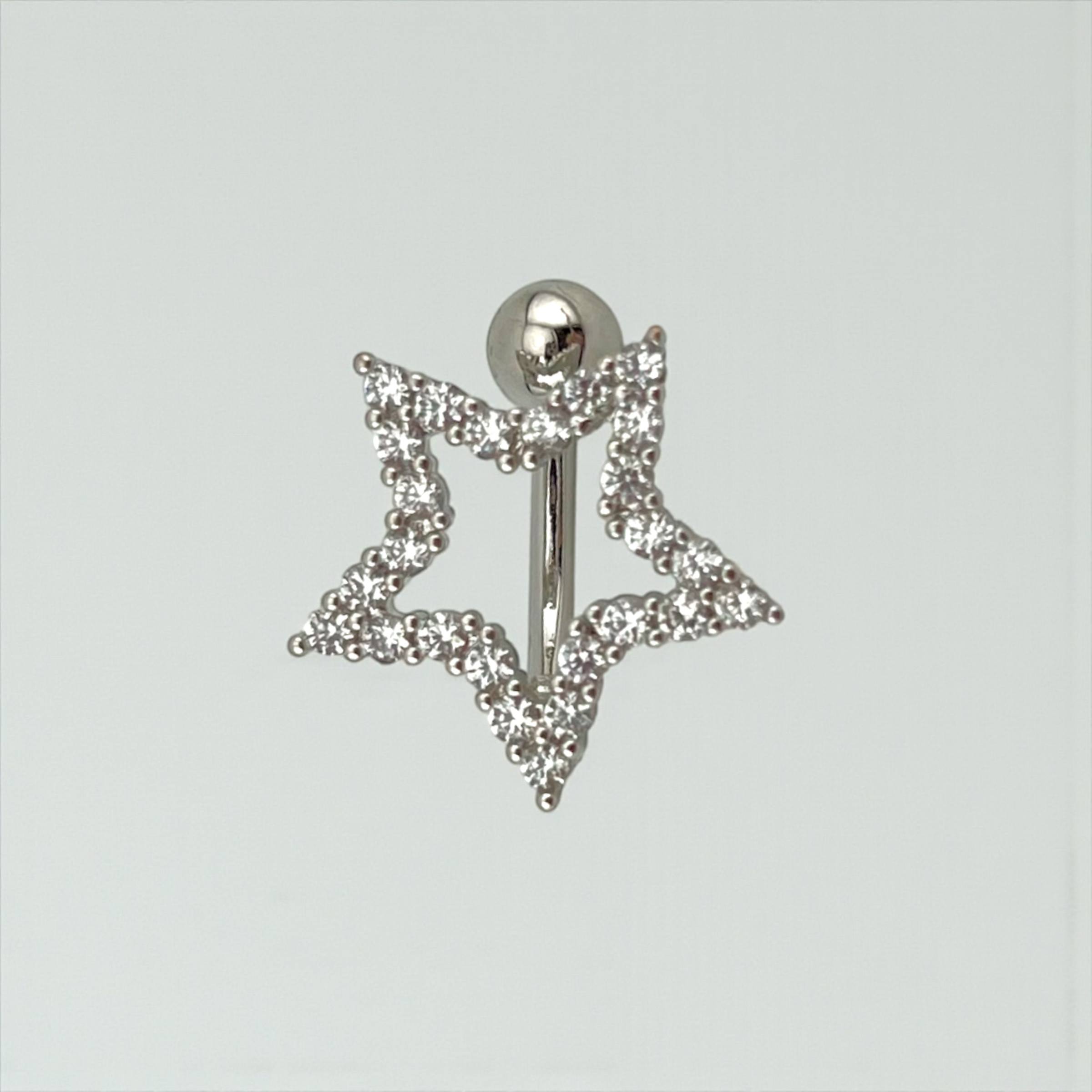 Stellar Spark Belly piercing ā Gold & Silver