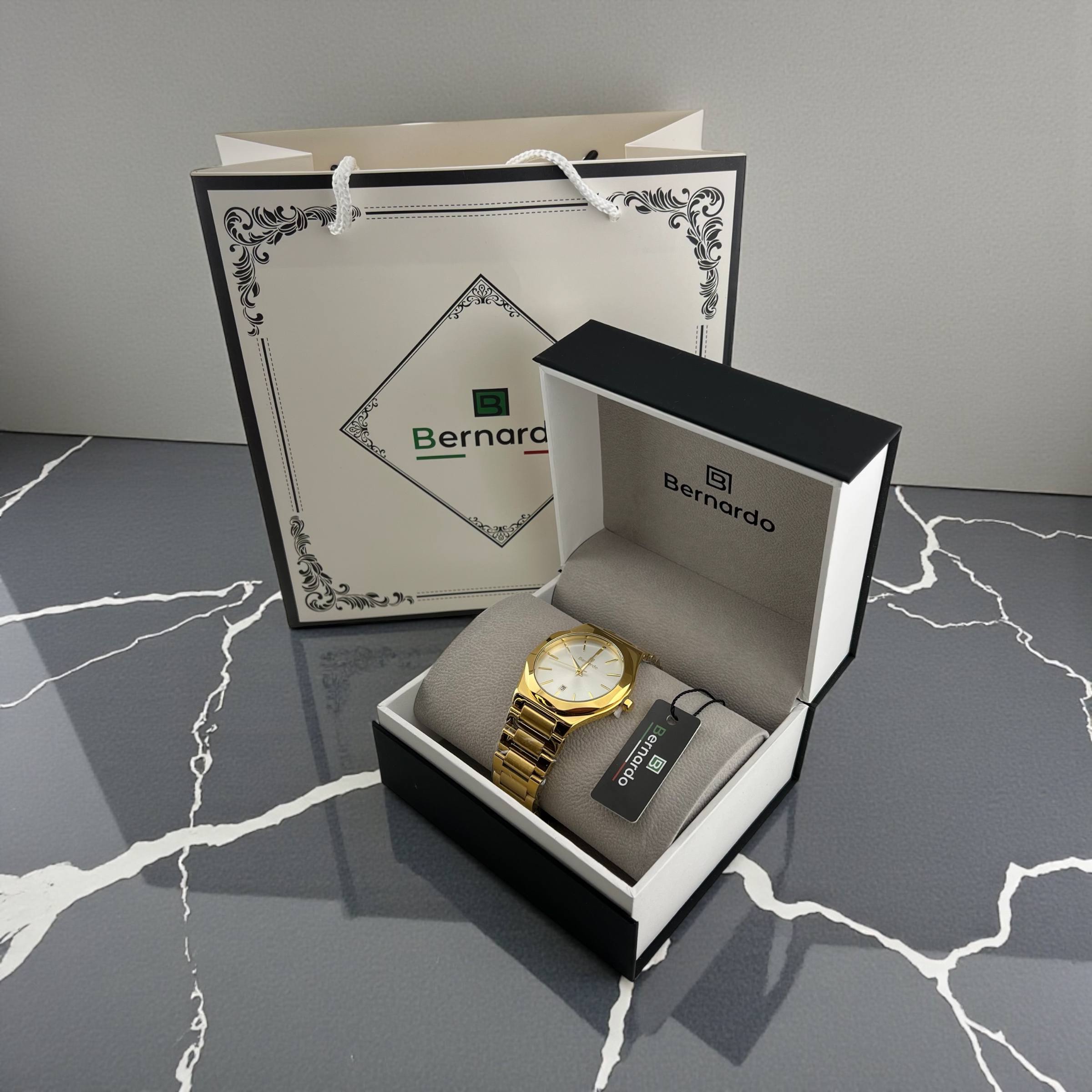 Bernardo Stainless Steel Watch – Timeless Precision & Elegance