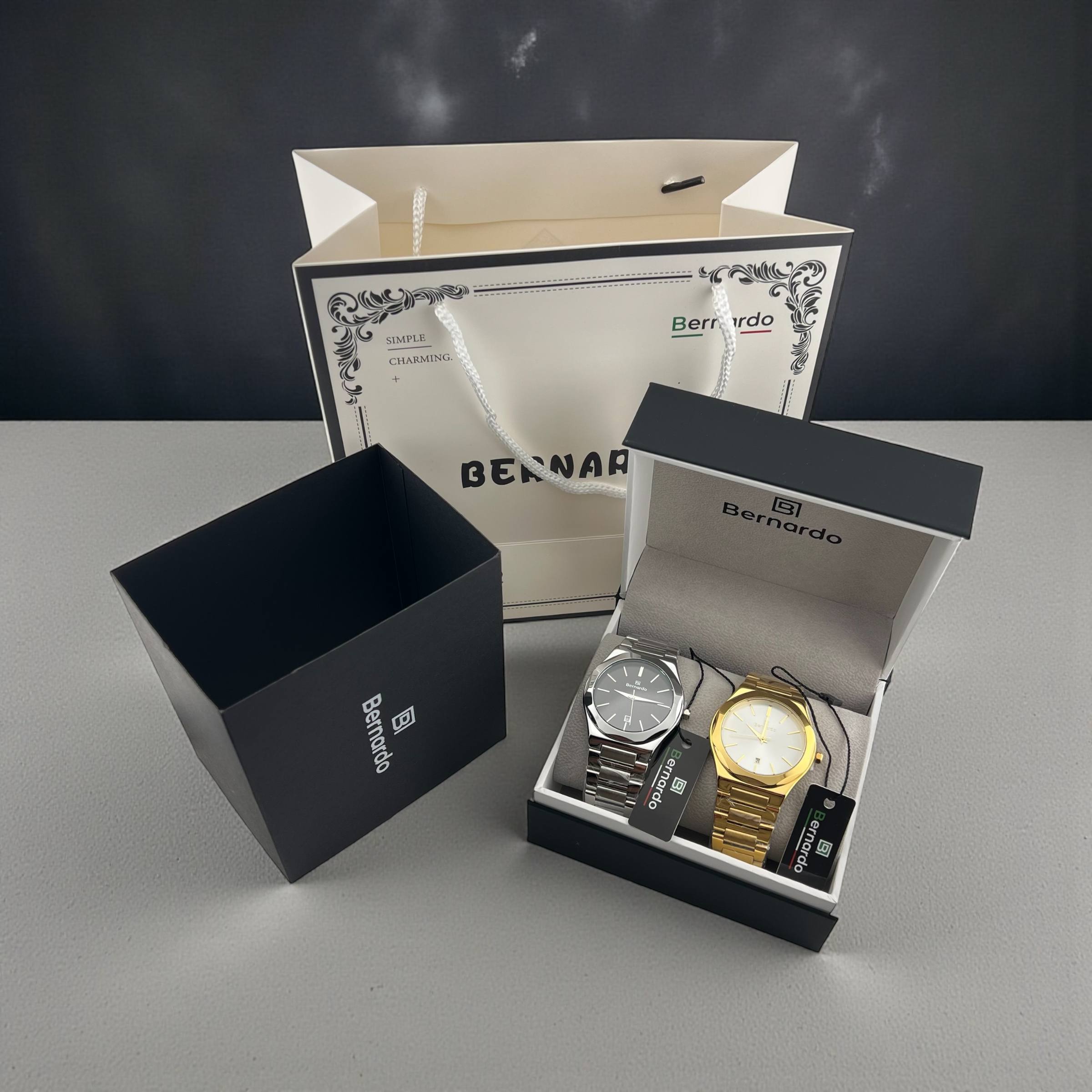 Bernardo Stainless Steel Watch – Timeless Precision & Elegance