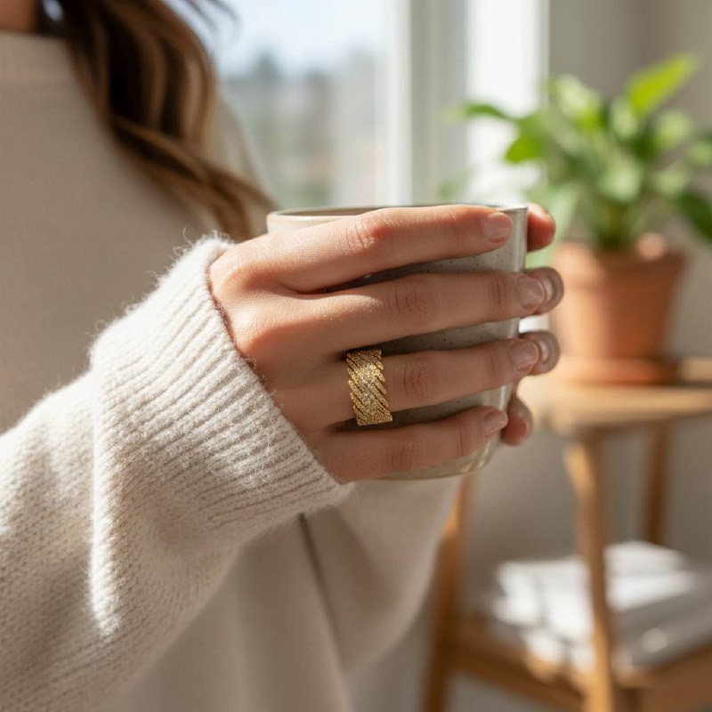 wedding Royal Pavé Statement Ring – Gold & Silver ✨