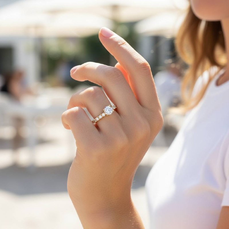 solitaire eternity tennis ring ā Crystal Radiance š