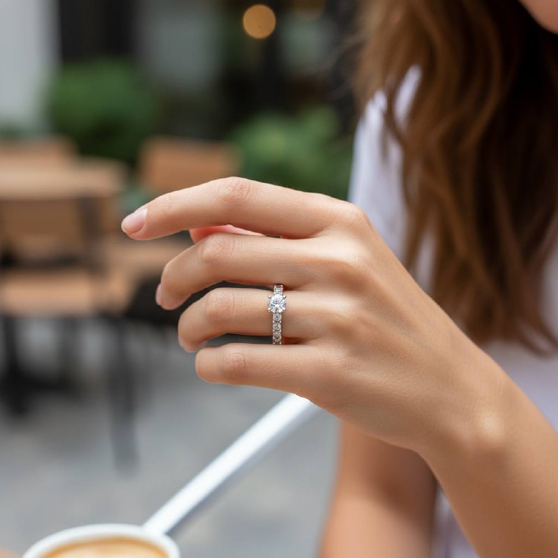 solitaire eternity tennis ring – Crystal Radiance 💍