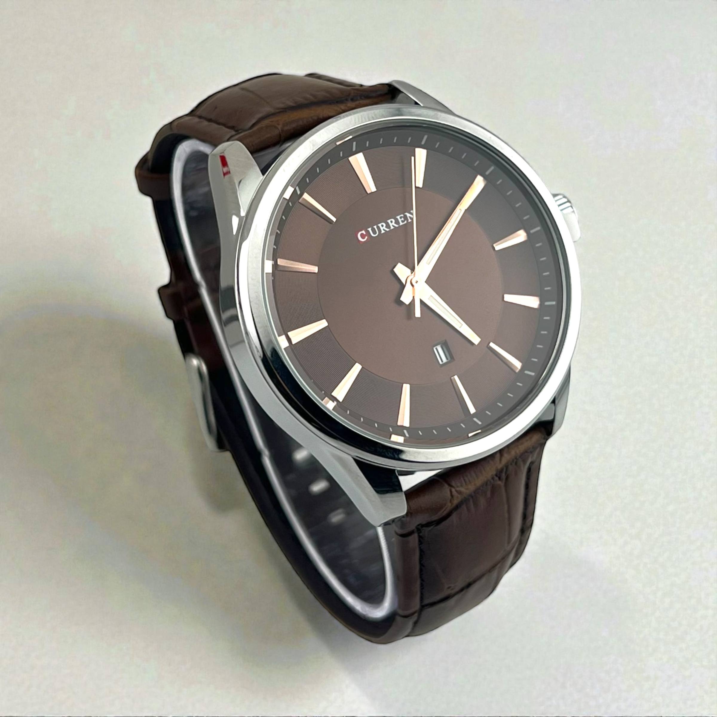 ⌚ Curren Classic Leather Watch – Available in 3 Elegant Colors