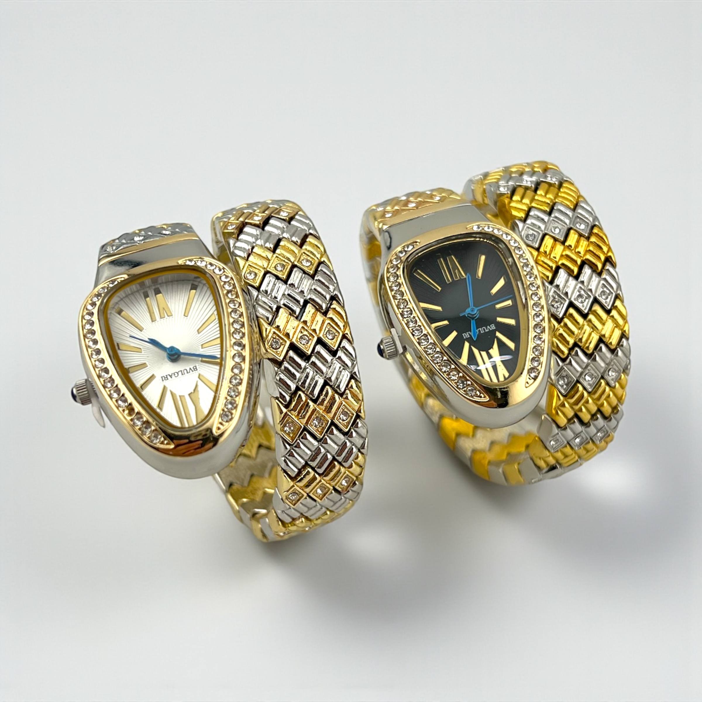 Bvulgari Serpentine two tone Luxe Wrap Watch