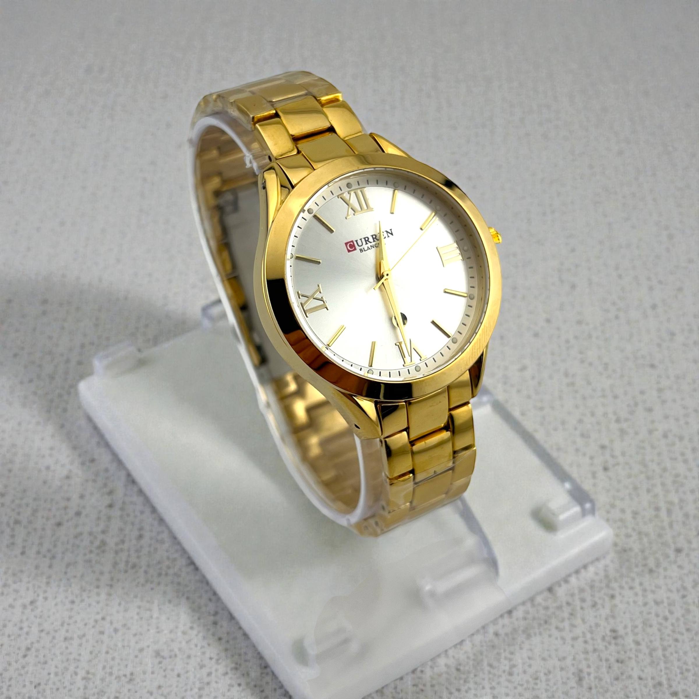 ⌚ Curren Blanche Full Gold Watch – Elegant Women’s Stainless Steel Timepiece