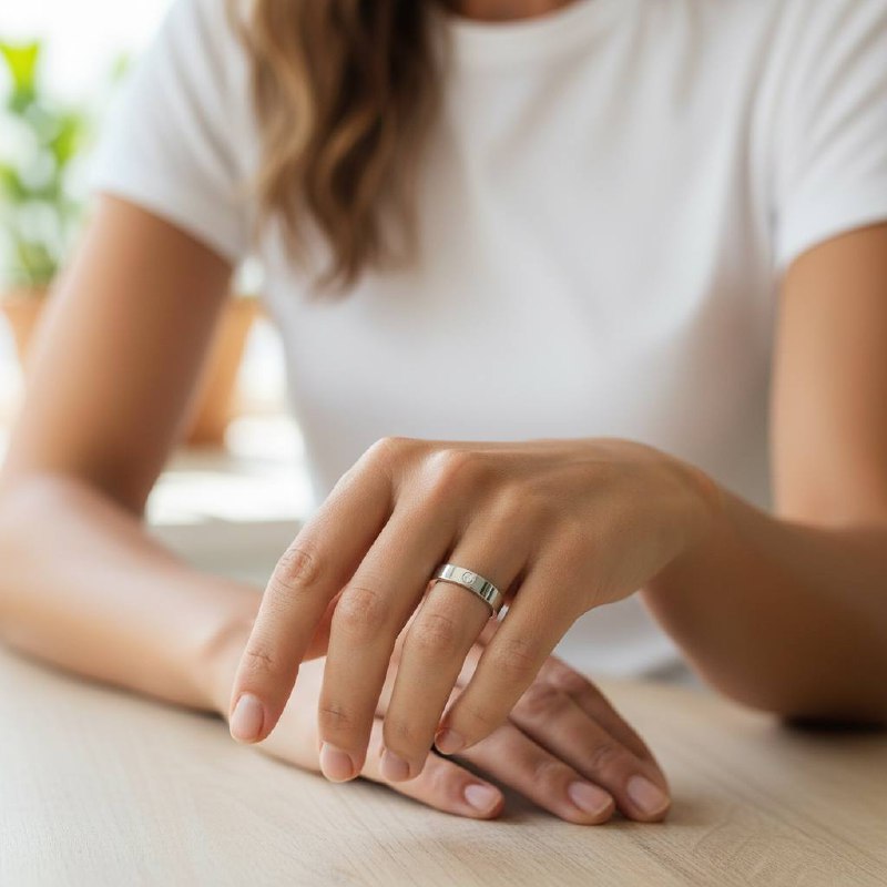 thin with stone Classic cartier Love Band
