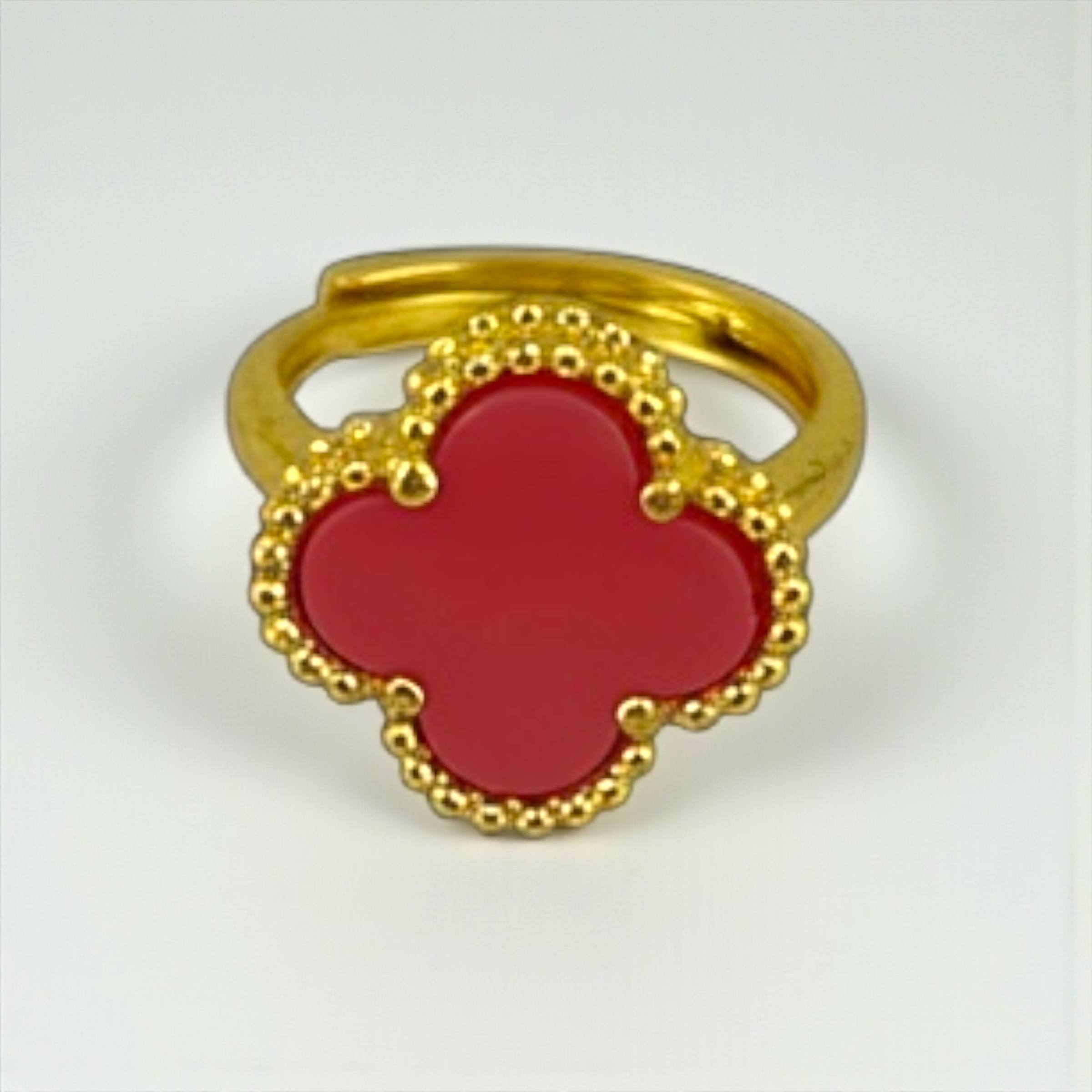 Vancleef Clover Ring โ Deep Blue Elegance ๐๐