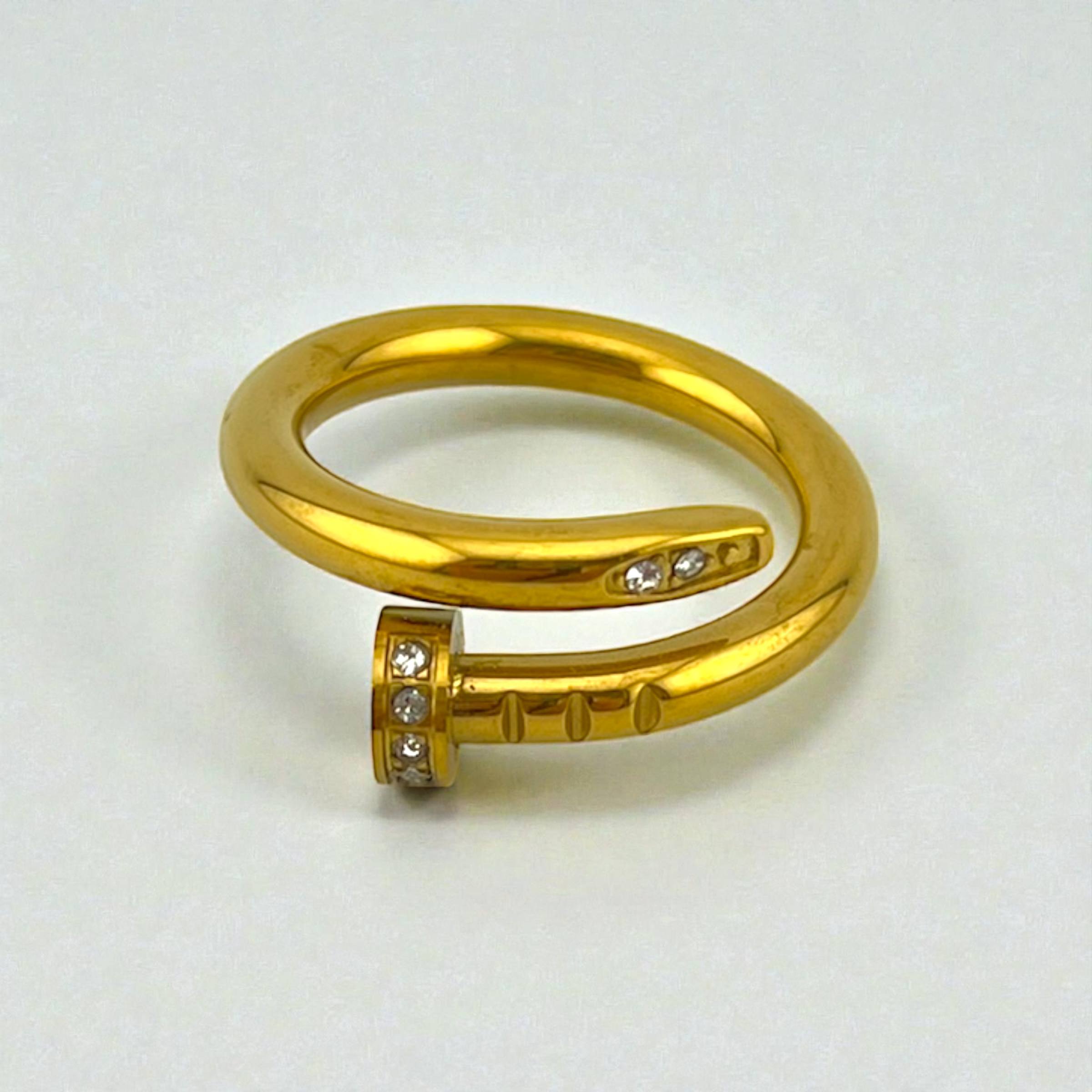 pin with strass Cartier Ring – Edgy Elegance with a Twist 🛠✨