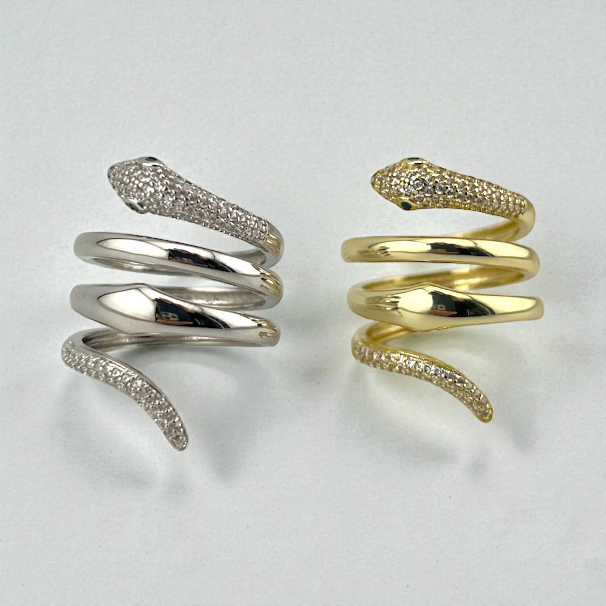 snake Serpent Spiral Ring 🐍✨