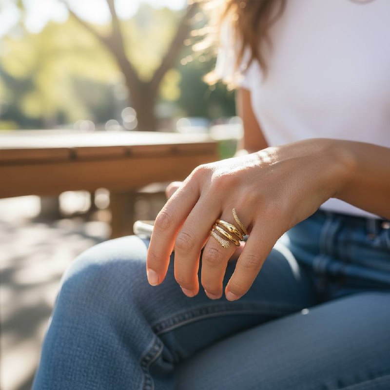 snake Serpent Spiral Ring 🐍✨