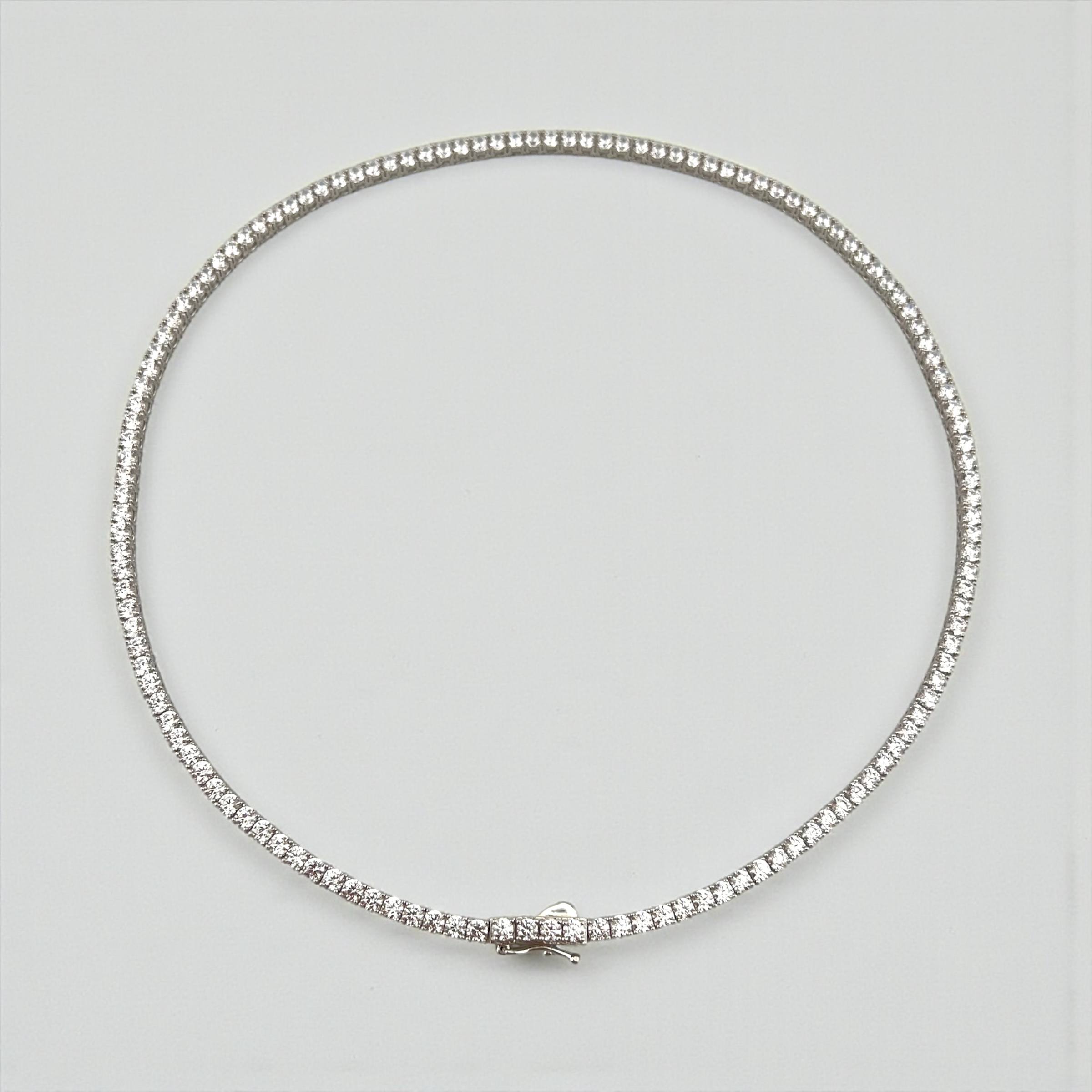 silver 925 tennis choker(2mm and 3mm)