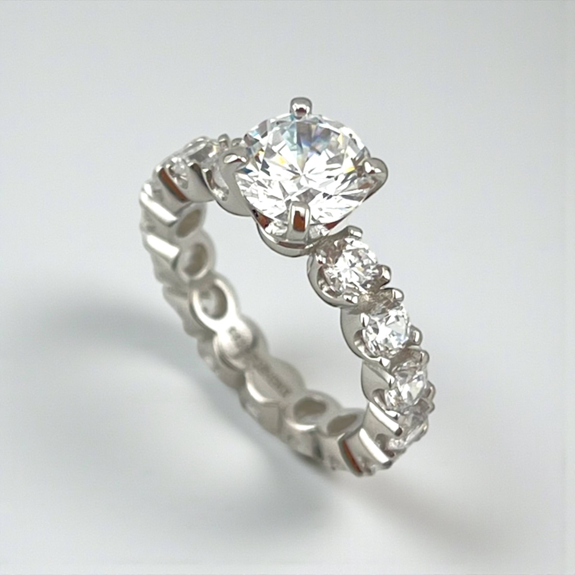 Silver 925 solitaire Ring – Silver Radiance Edition