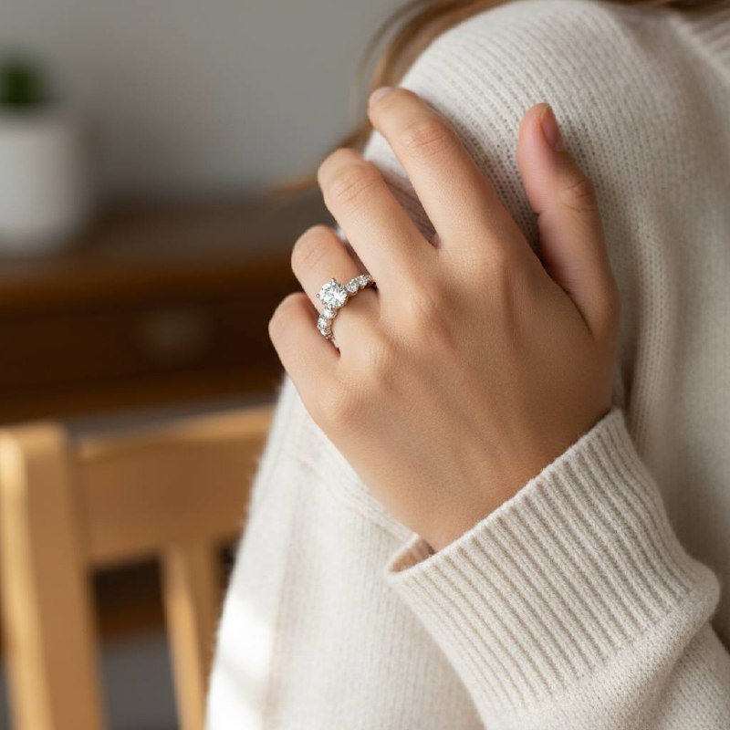 Silver 925 solitaire Ring – Silver Radiance Edition