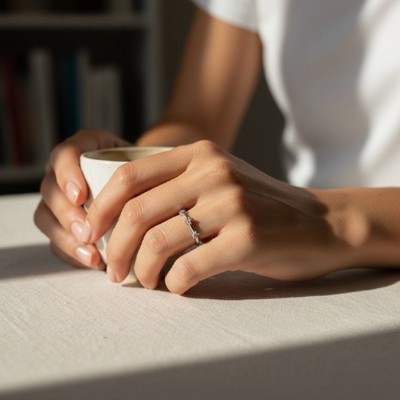 Starlight Trio Silver Ring 🌟💫