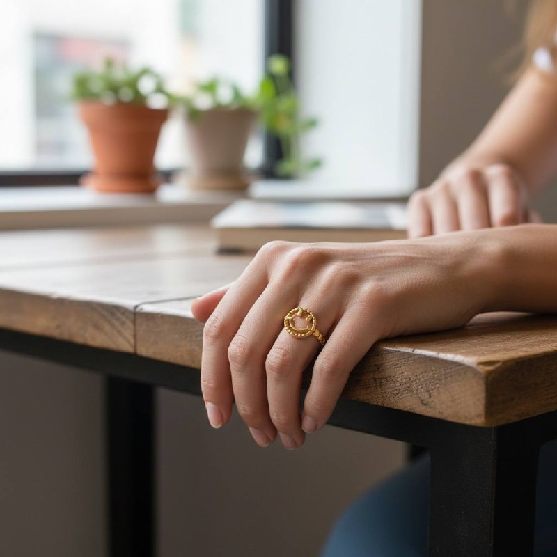 Smiley Gold Ring – Joyful Chic Vibes