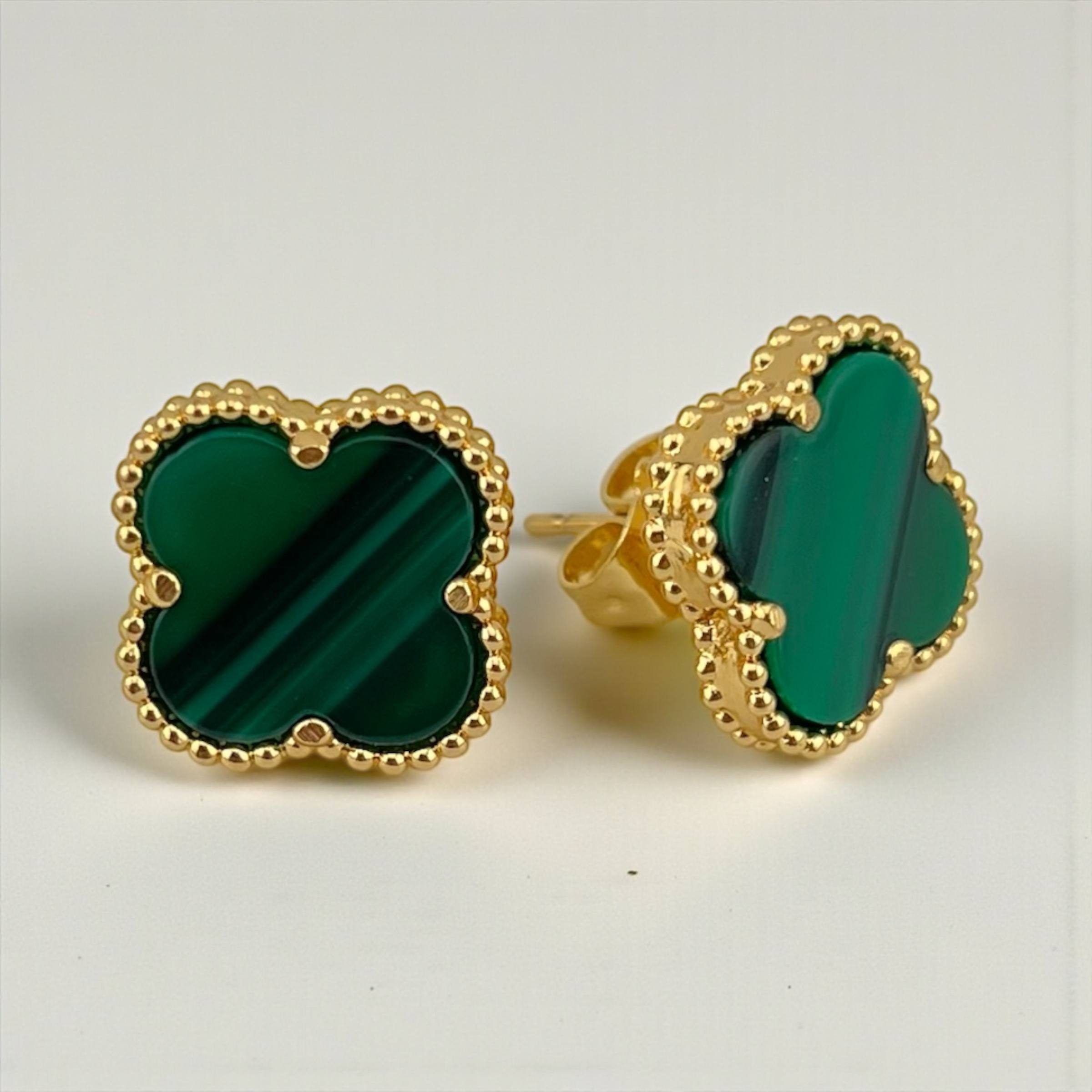 Vancleef Stud Earrings – Multi-Color Collection