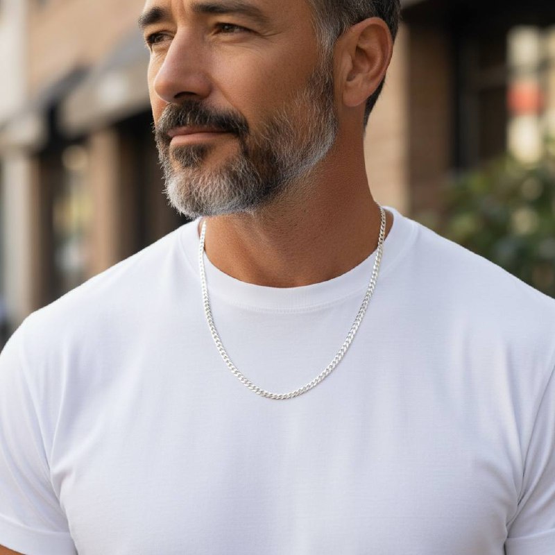 Silver 925 Bold Curb Chain