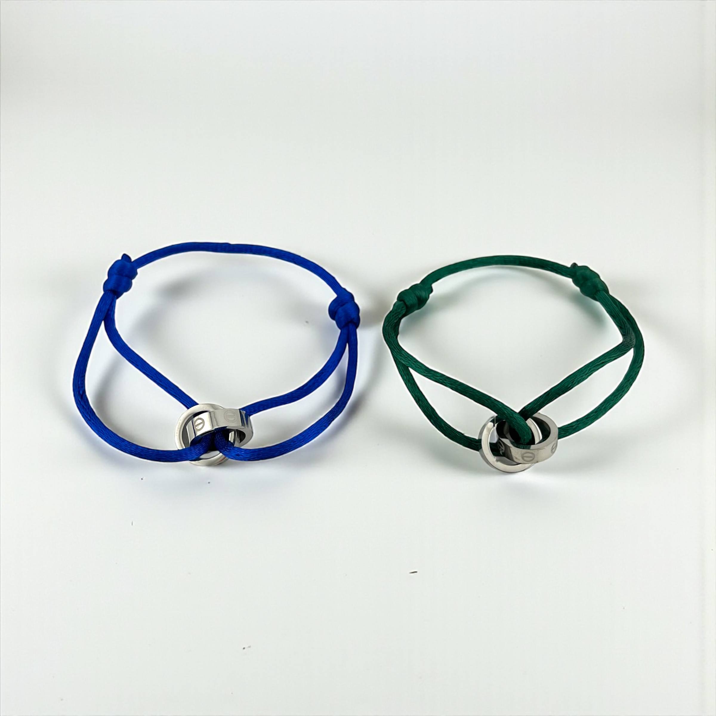 love cartier silver color Cord Bracelet – Adjustable Unisex Design ✨