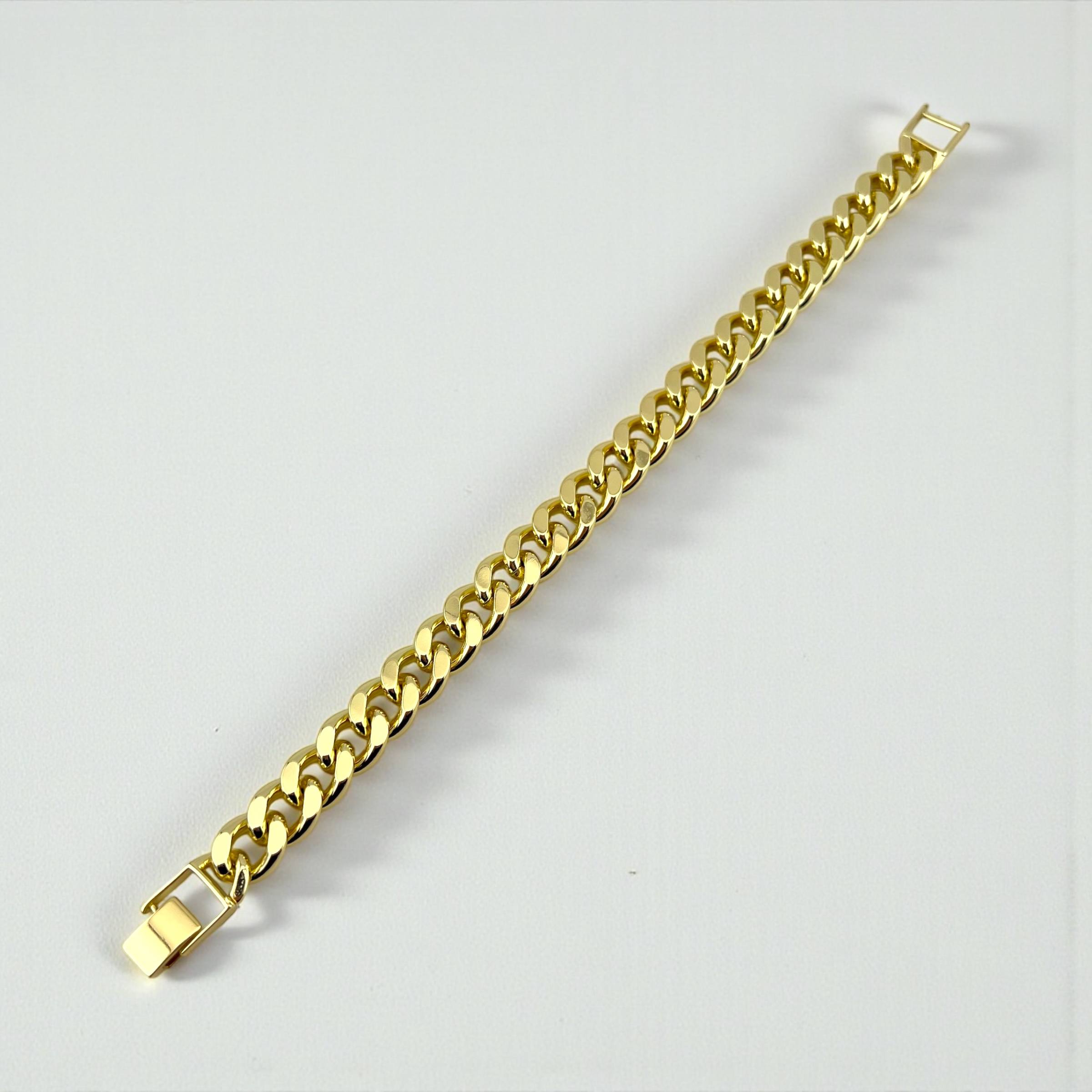 Thick Cuban chain Bracelet β Gold color