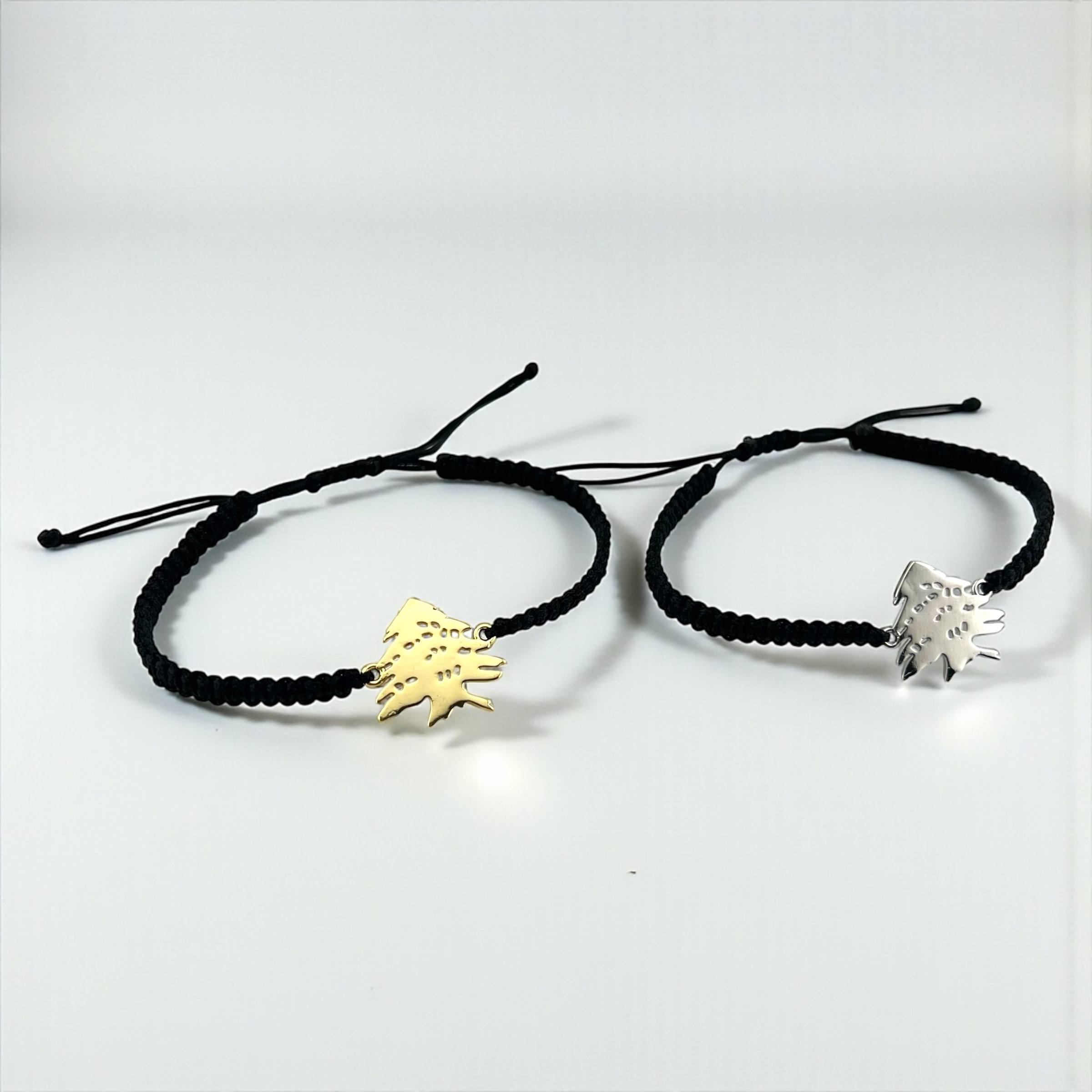 Arz chambala Cedar Tree Adjustable Cord Bracelet – Symbolic & Minimal ✨