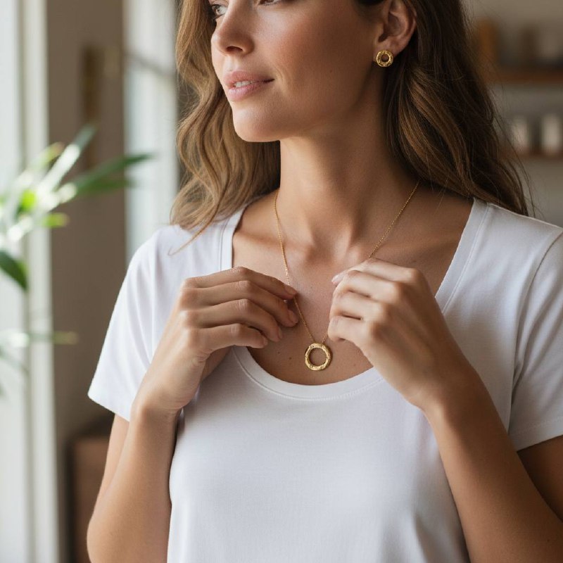 Golden cartier Screw Circle Set