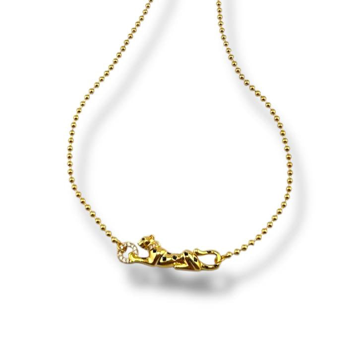 Golden Panther – Fierce Elegance Necklace