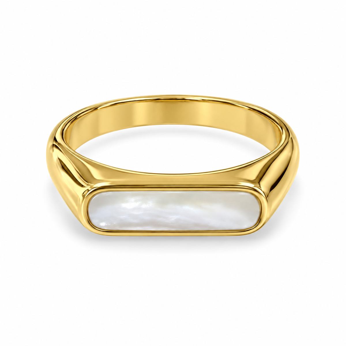Mother of Pearl Rectangular shape Ring