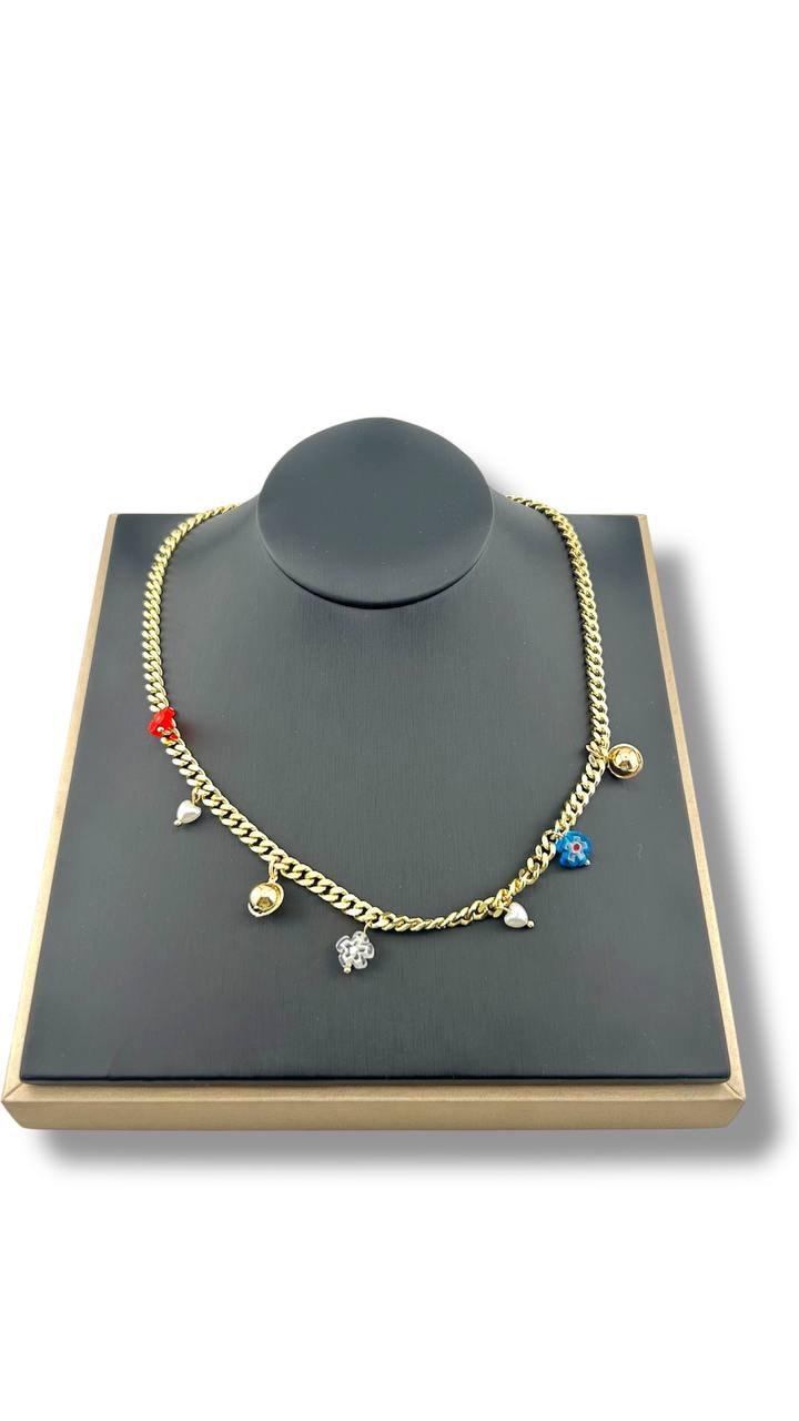 Charm Bloom Necklace – Colorful Edition