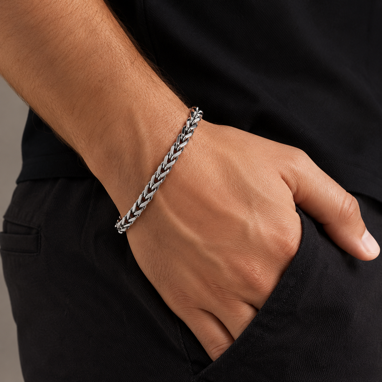 V-Link Stainless Steel Bracelet