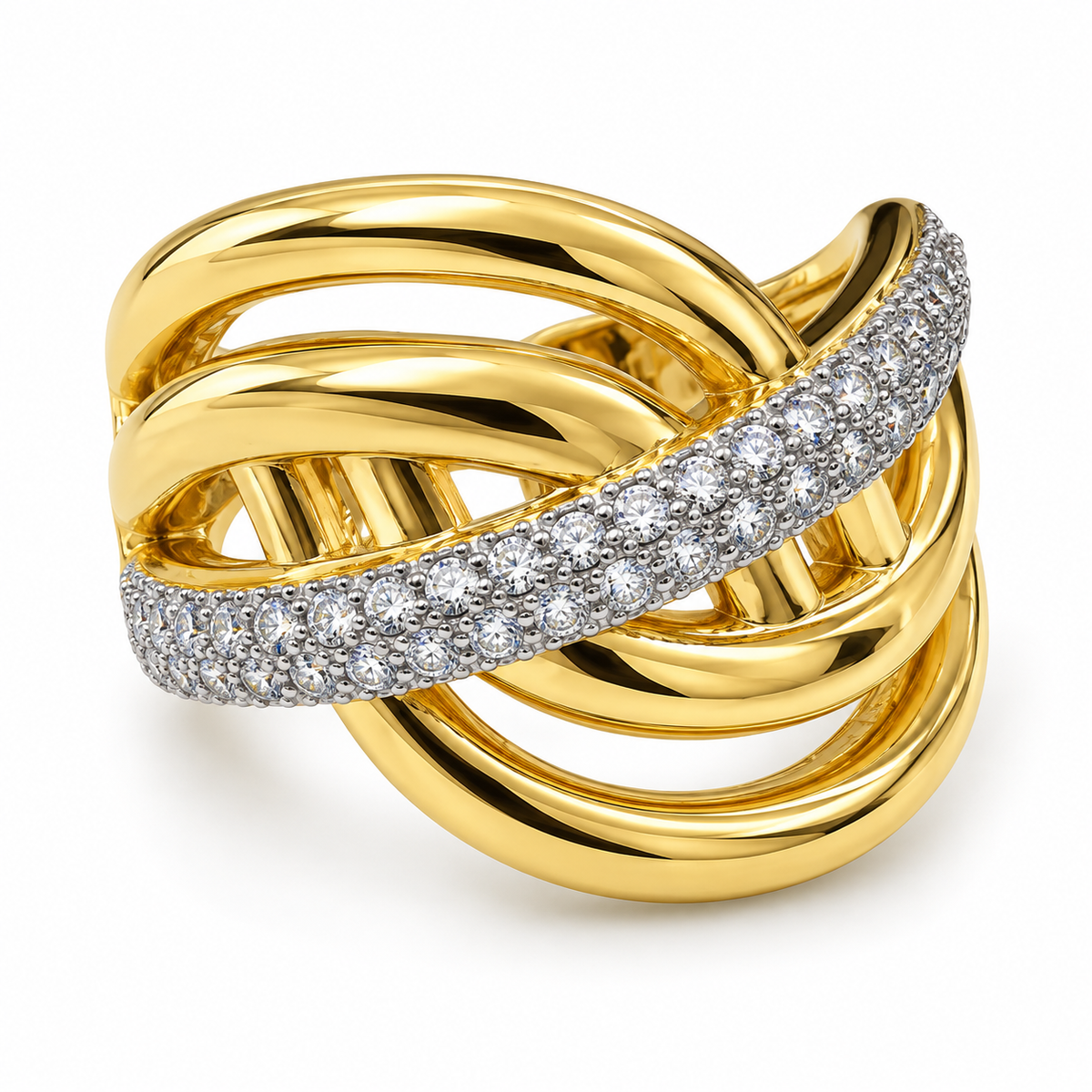 Intertwined Glow Ring